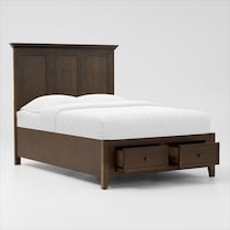 lincoln dark brown  pc full bedroom   