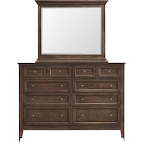 lincoln dark brown  pc full bedroom   