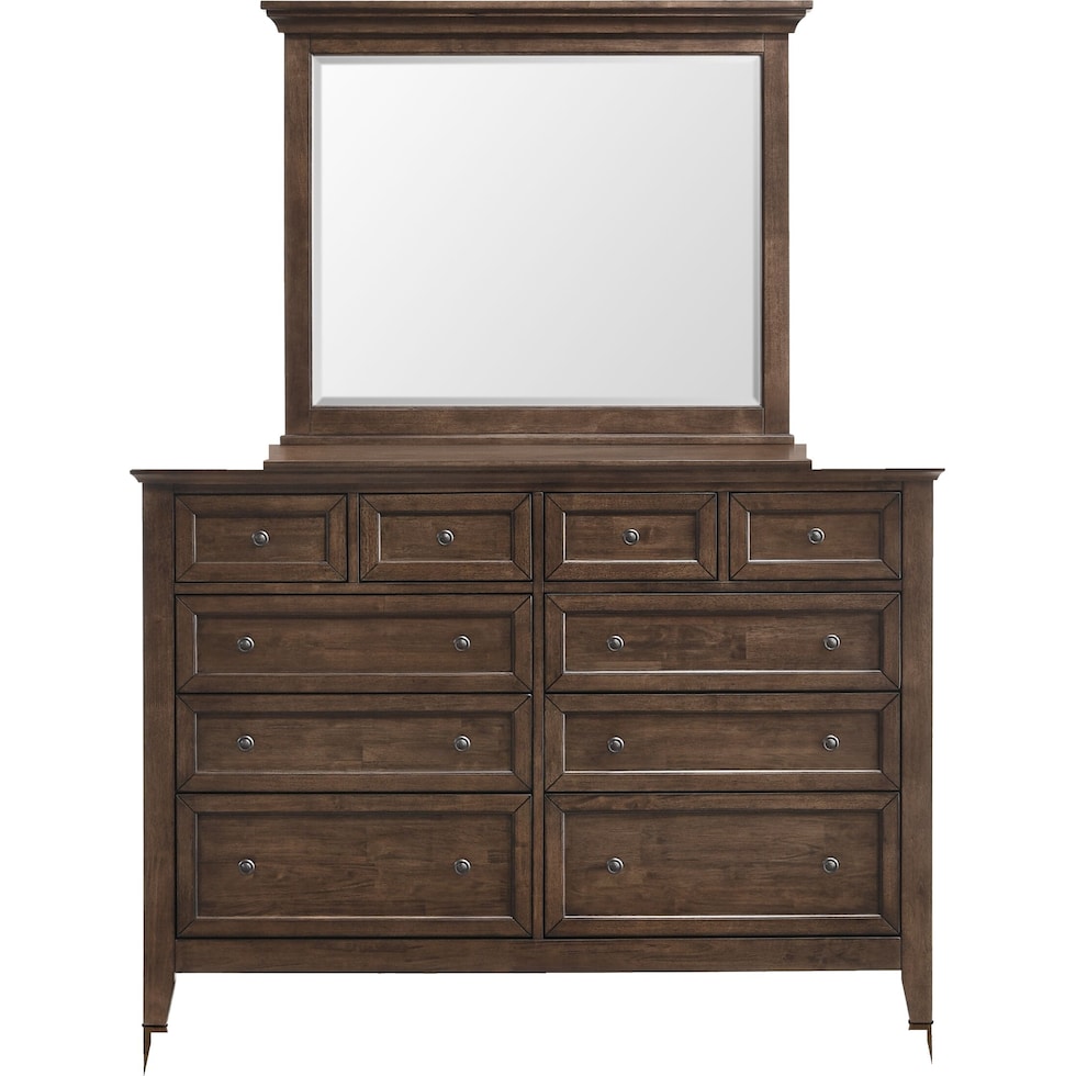 lincoln dark brown  pc full bedroom   