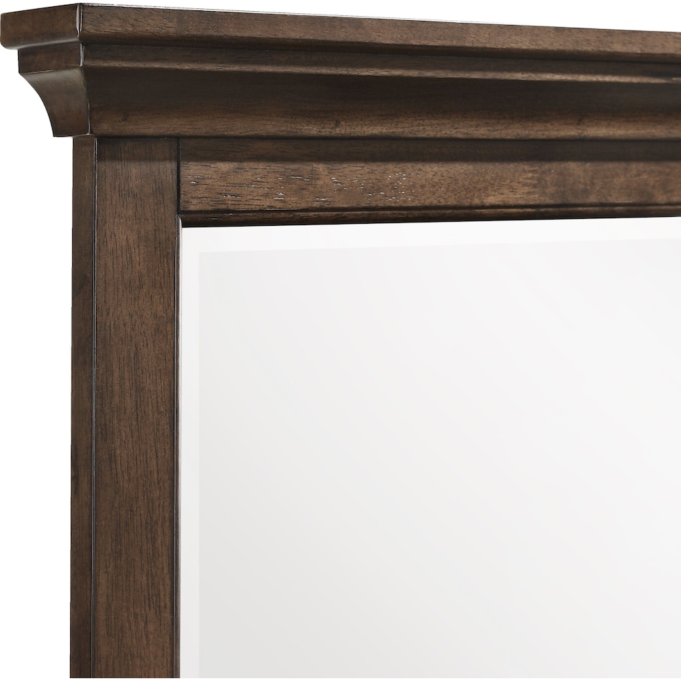 lincoln dark brown  pc full bedroom   