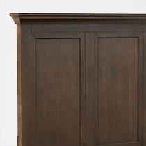 lincoln dark brown  pc full bedroom   