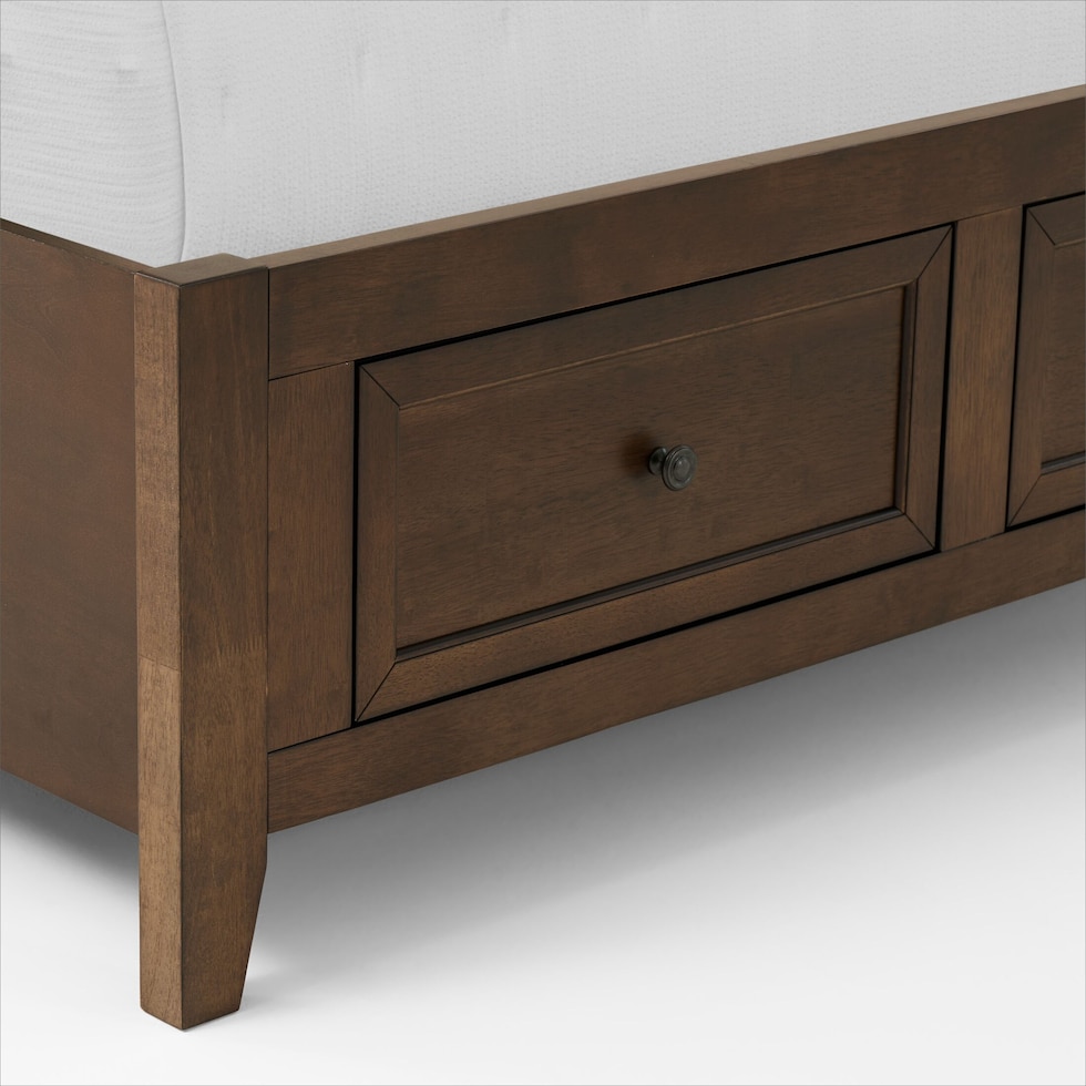 lincoln dark brown  pc full bedroom   