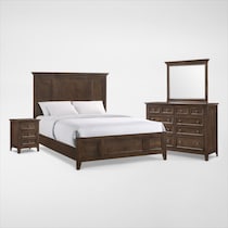 lincoln dark brown  pc king bedroom web   