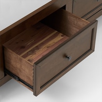 lincoln dark brown  pc twin bedroom   