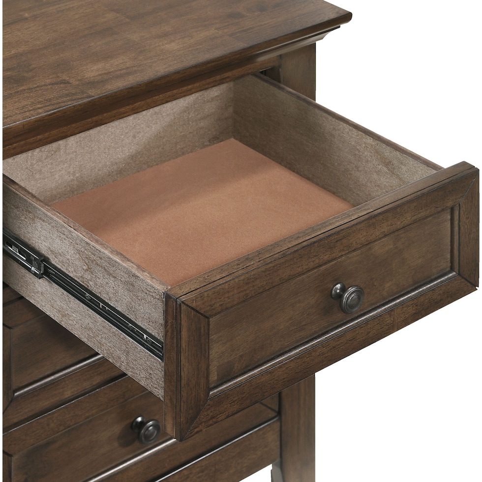 lincoln dark brown  pc twin bedroom   