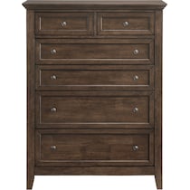 lincoln dark brown chest   