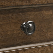 lincoln dark brown dresser and mirror   