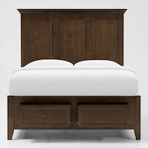 lincoln dark brown full bed   