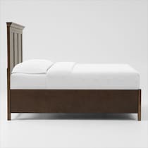 lincoln dark brown full bed   