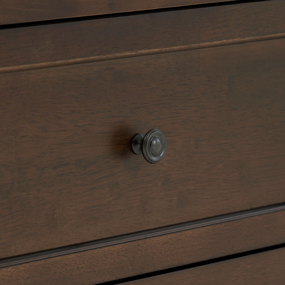 lincoln dark brown full bed   