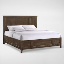 lincoln dark brown king bed web   