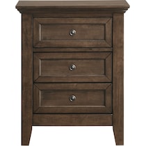 lincoln dark brown nightstand   