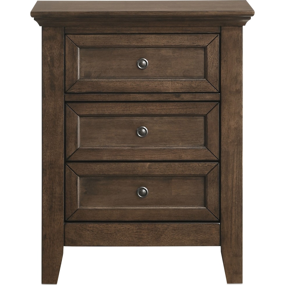 lincoln dark brown nightstand   