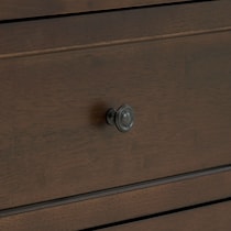 lincoln dark brown twin bed   