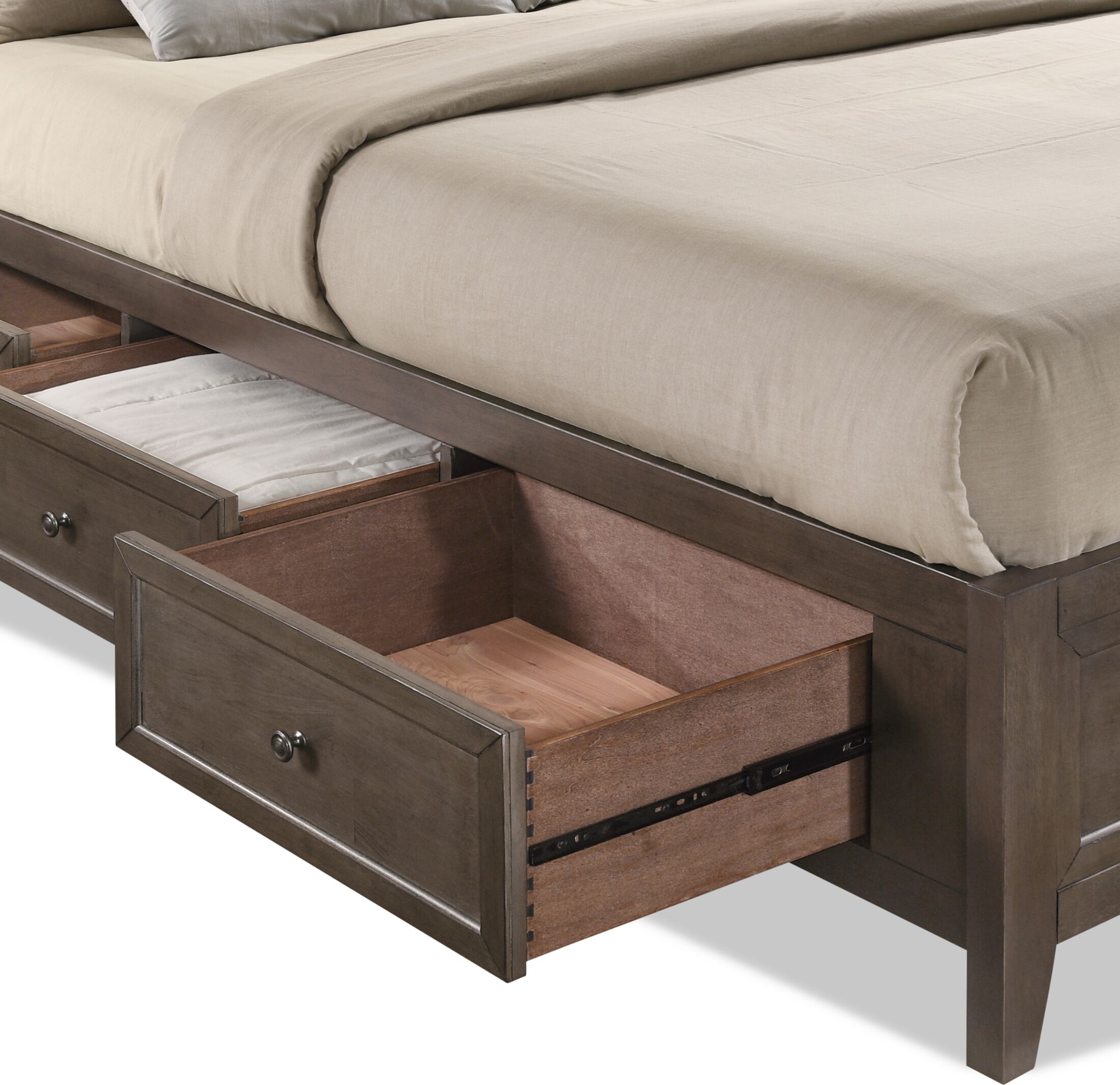 rom1125様 Lincoln Solid Wood 5-Piece Storage Bedroom Set with Dresser