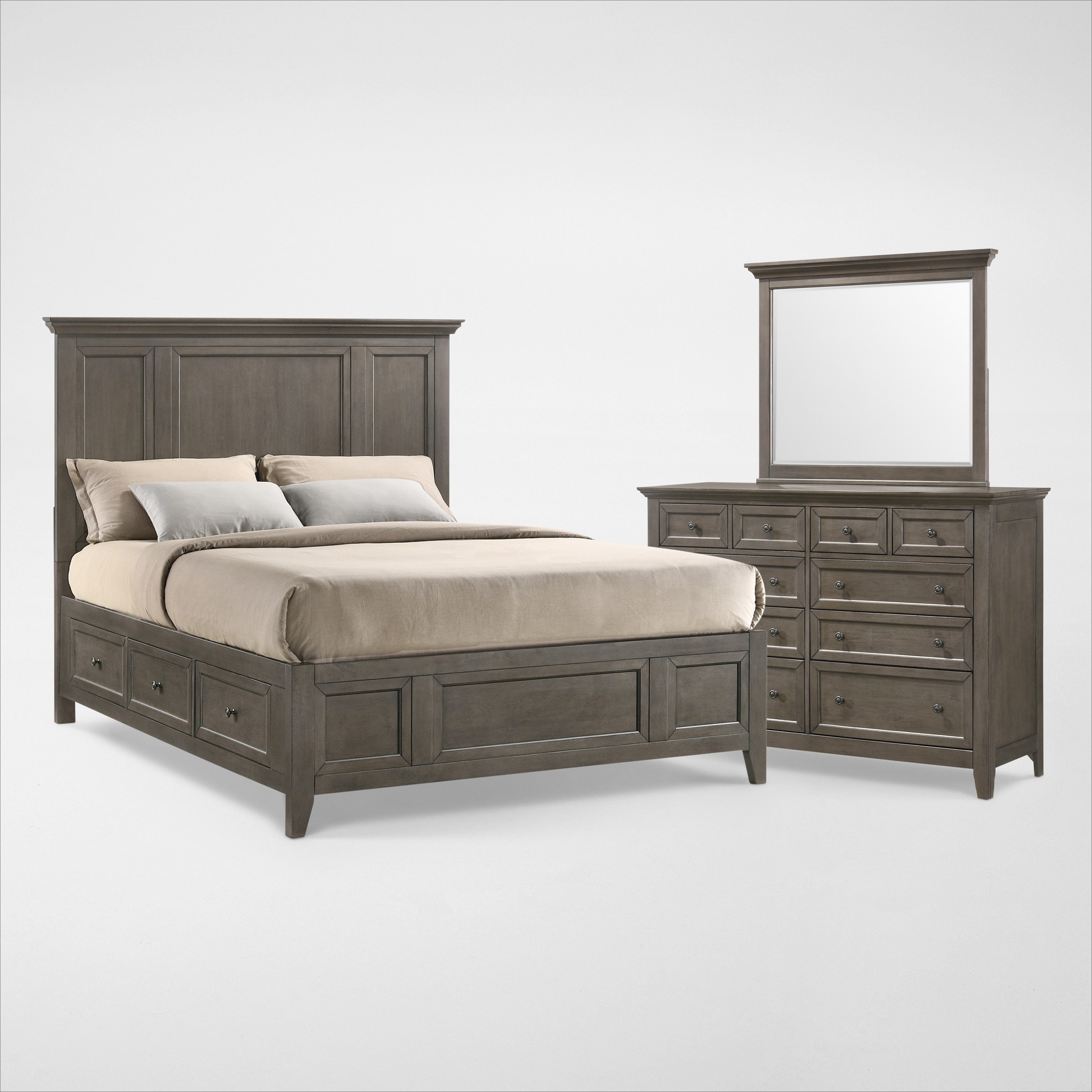 Lincoln 5-Piece Queen Storage Bedroom Set with Dresser and