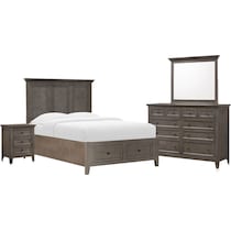 lincoln gray  pc full bedroom   