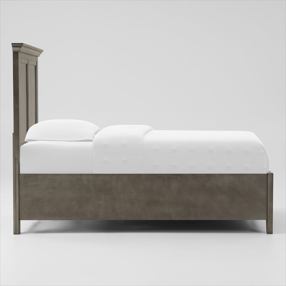 lincoln gray twin bed   