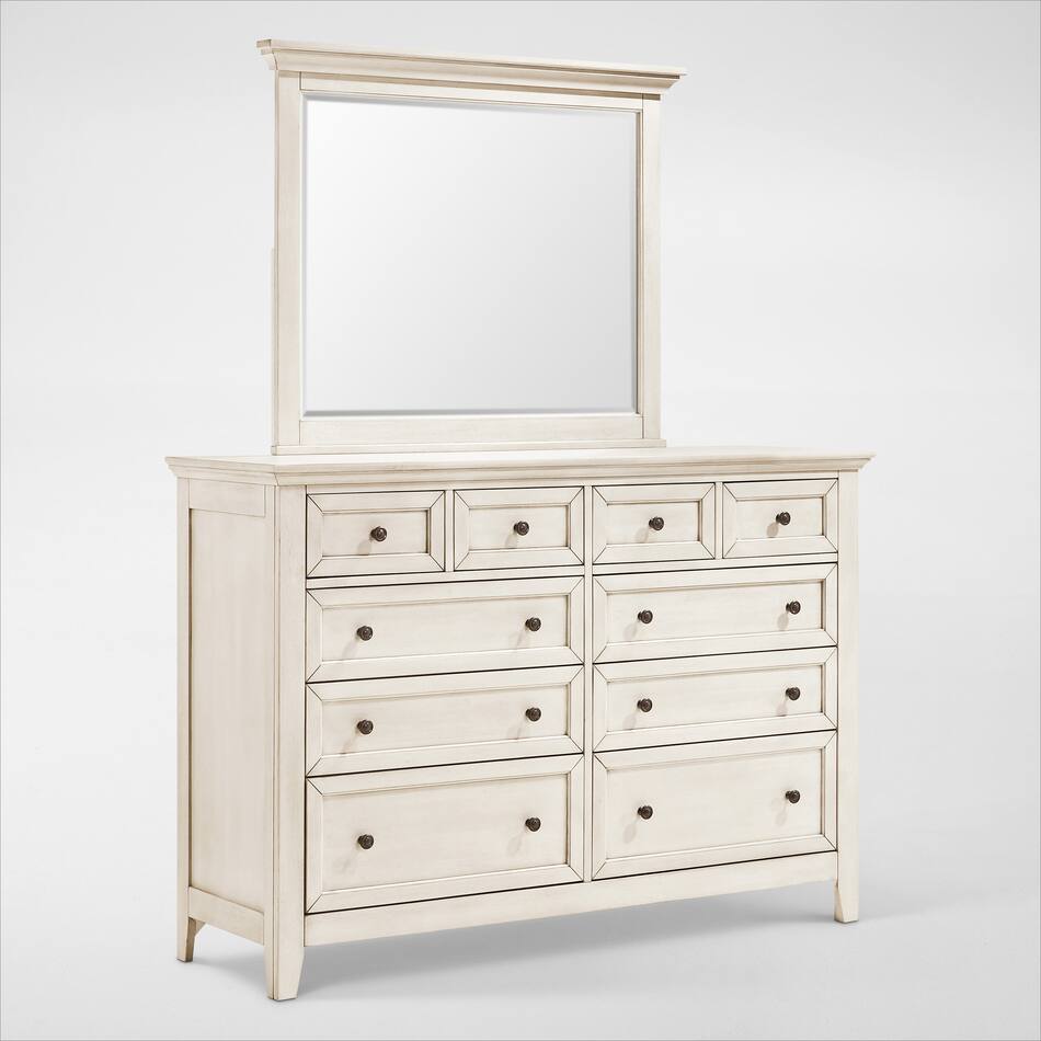 Lincoln 5Piece Storage Bedroom Set with Dresser and Mirror Value