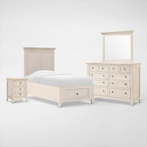 lincoln white  pc twin bedroom   