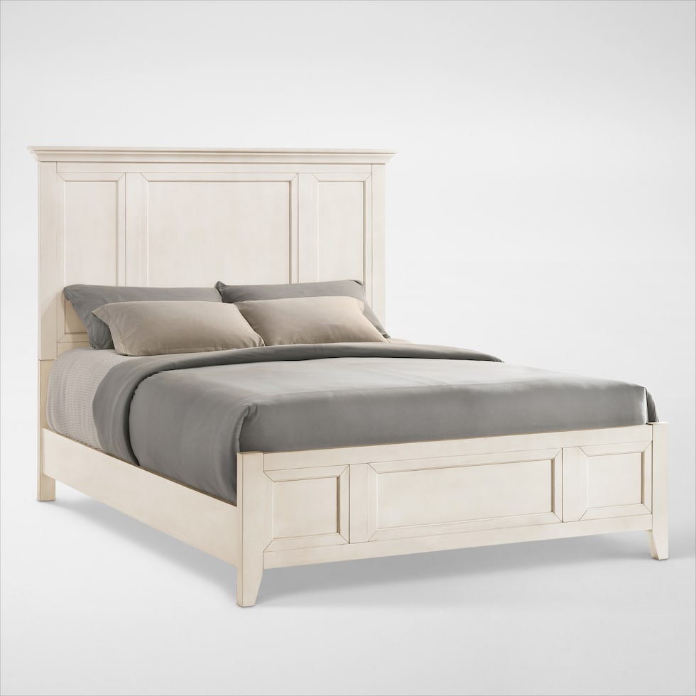 lincoln white king bed web   