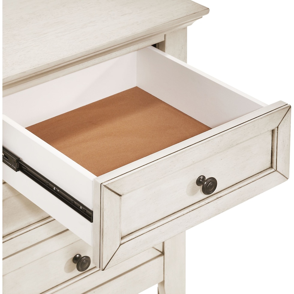 lincoln white nightstand   
