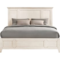 lincoln white queen bed   