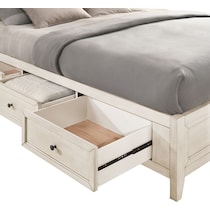 lincoln white queen bed   