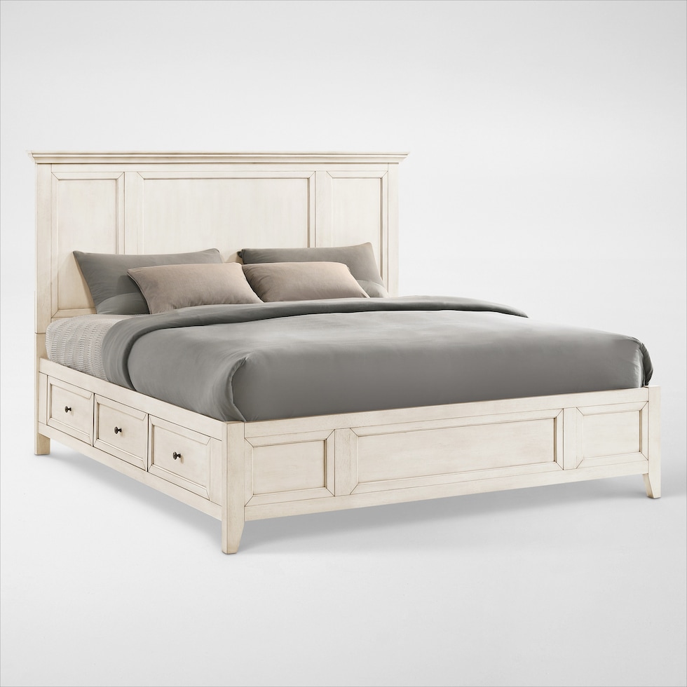 lincoln white queen bed web   