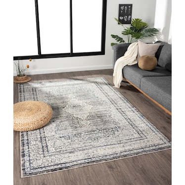 Lindrum Area Rug - Cream/Gray