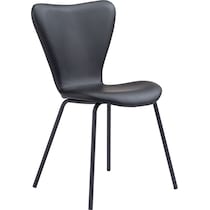 linea black dining chair   