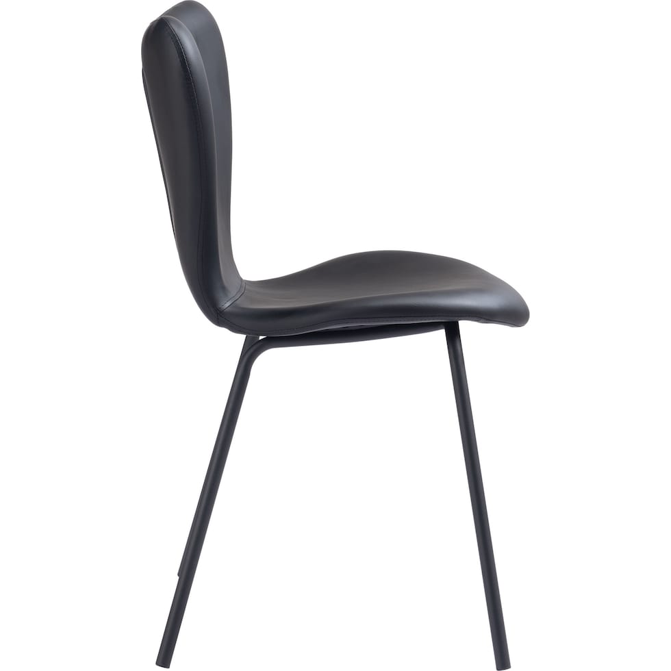 linea black dining chair   