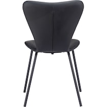 linea black dining chair   