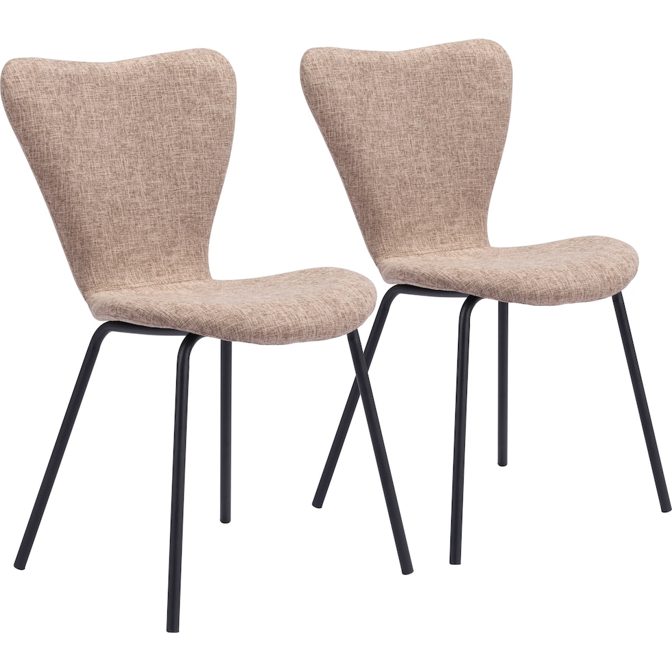linea light brown dining chair   