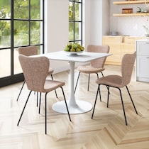 linea light brown dining chair   