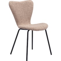 linea light brown dining chair   