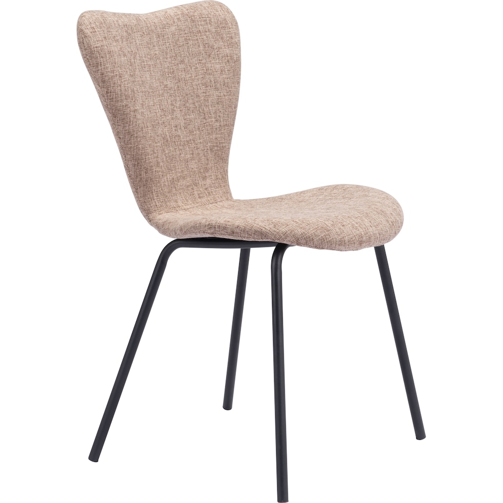 linea light brown dining chair   