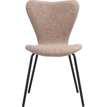 linea light brown dining chair   