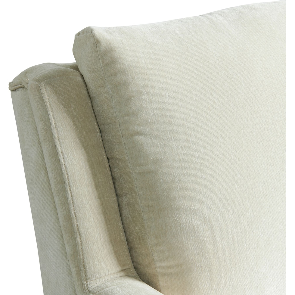 linn white accent chair   