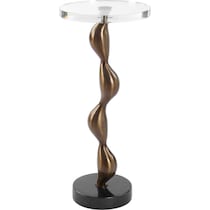 lino dark brown drink table   