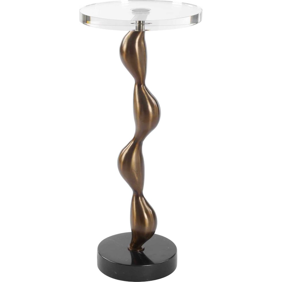 lino dark brown drink table   