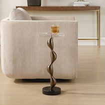 lino dark brown drink table   