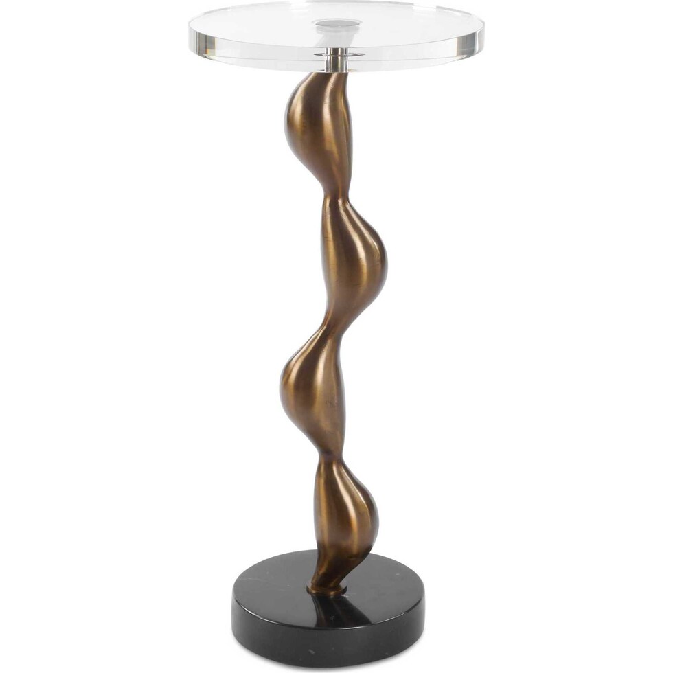 lino dark brown drink table   