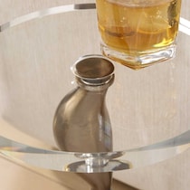lino dark brown drink table   