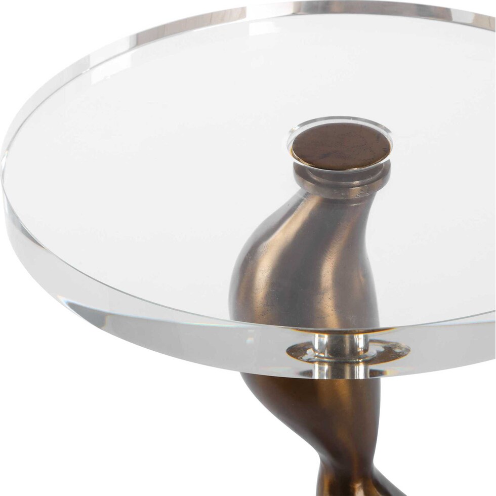 lino dark brown drink table   