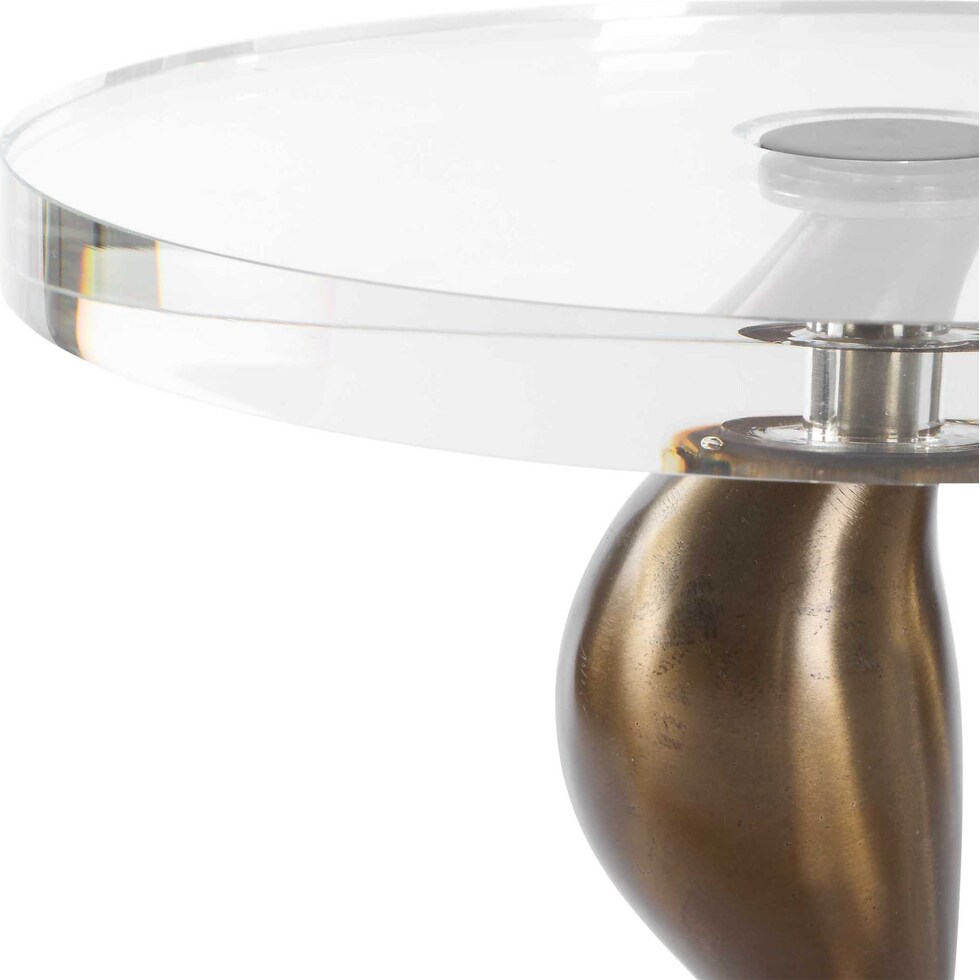 lino dark brown drink table   
