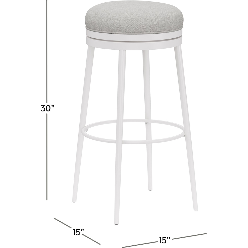 linus swivel bar stool dimension schematic   