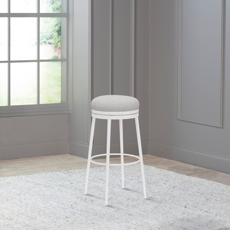 linus swivel bar stool white bar stool   