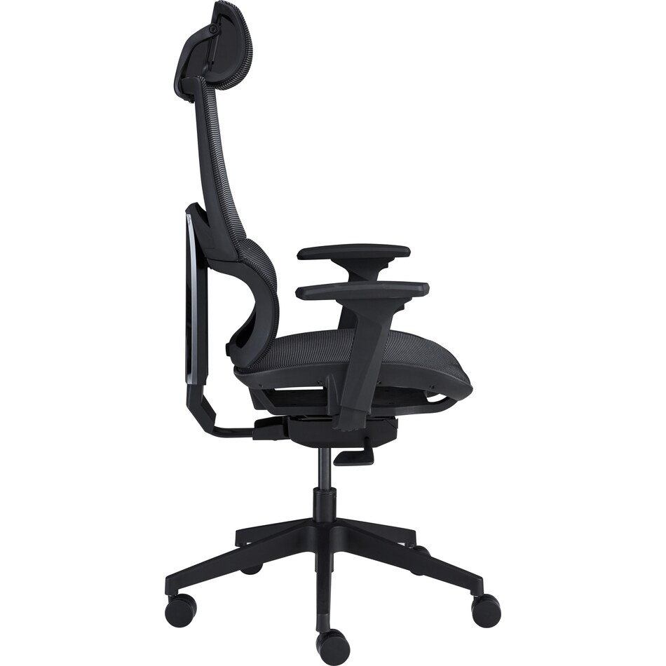 lissa black office chair   