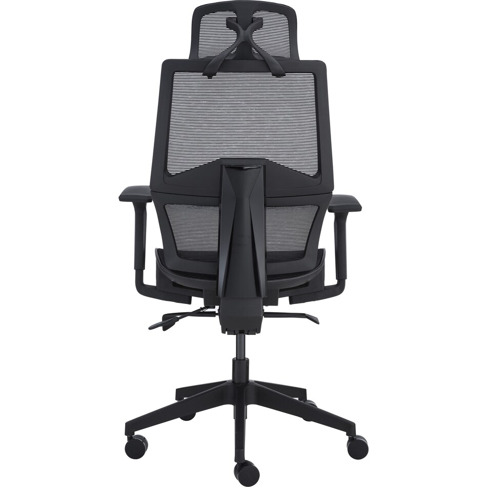 lissa black office chair   